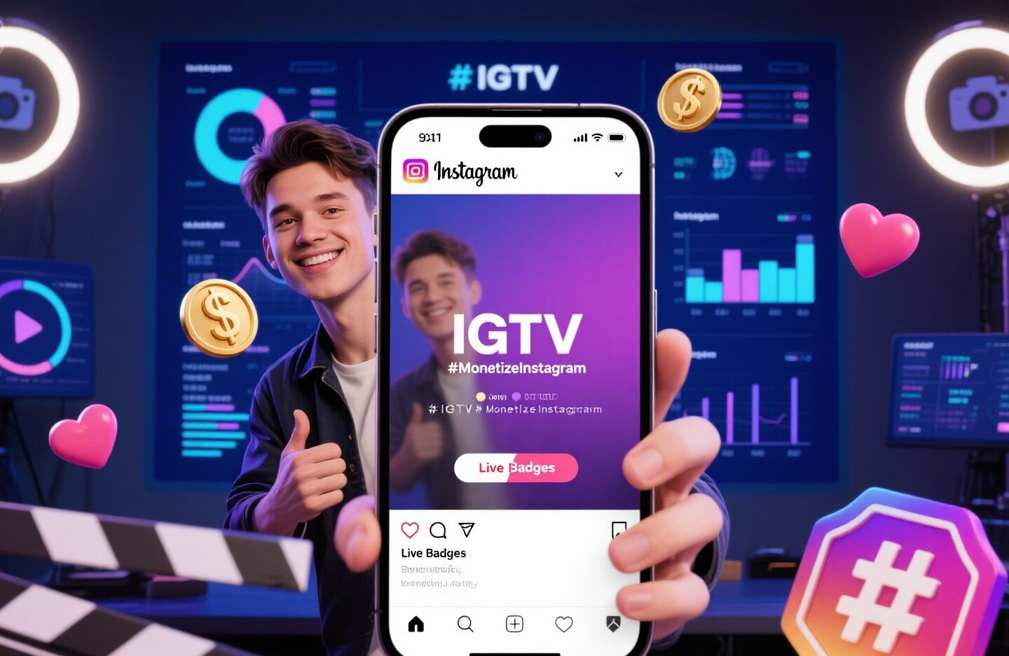 Menggunakan Fitur Monetisasi Instagram: IGTV Ads dan Badges